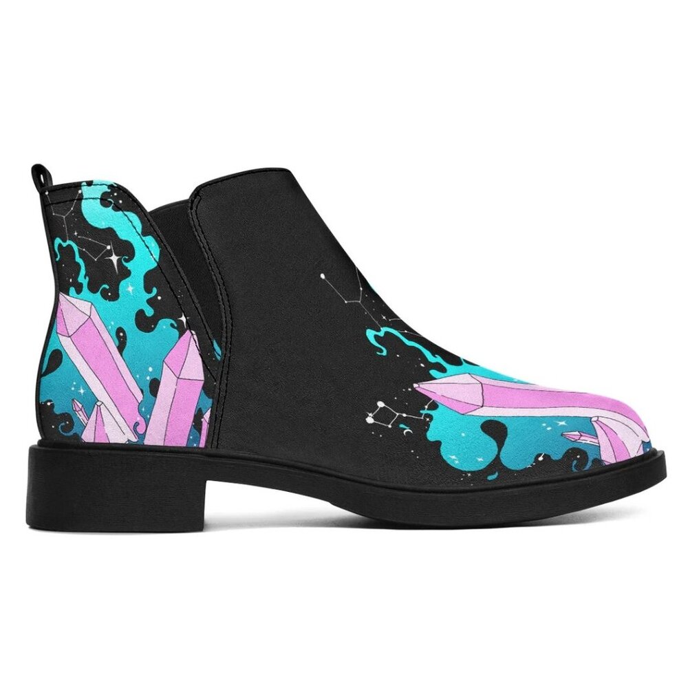 NEW Rogue + Wolf Crystal Queen Chelsea psychedelic Boots Water-Resistant  9.5
